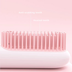 Rechargeable Hair Straightening Brush – Negative Ion