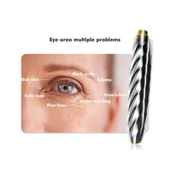 Metal Eye Massager with Red Light & Vibration