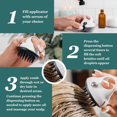 Scalp Oil Applicator Brush for Hair Care