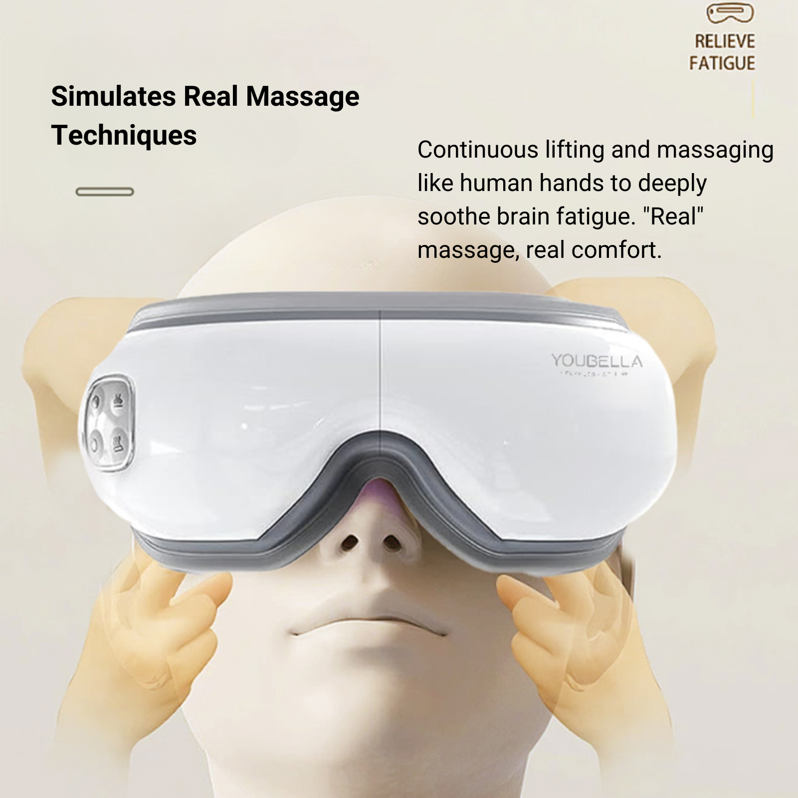 Bluetooth Heated Eye Massager for Migraines Bluetooth Heated Eye Massager for Migraines