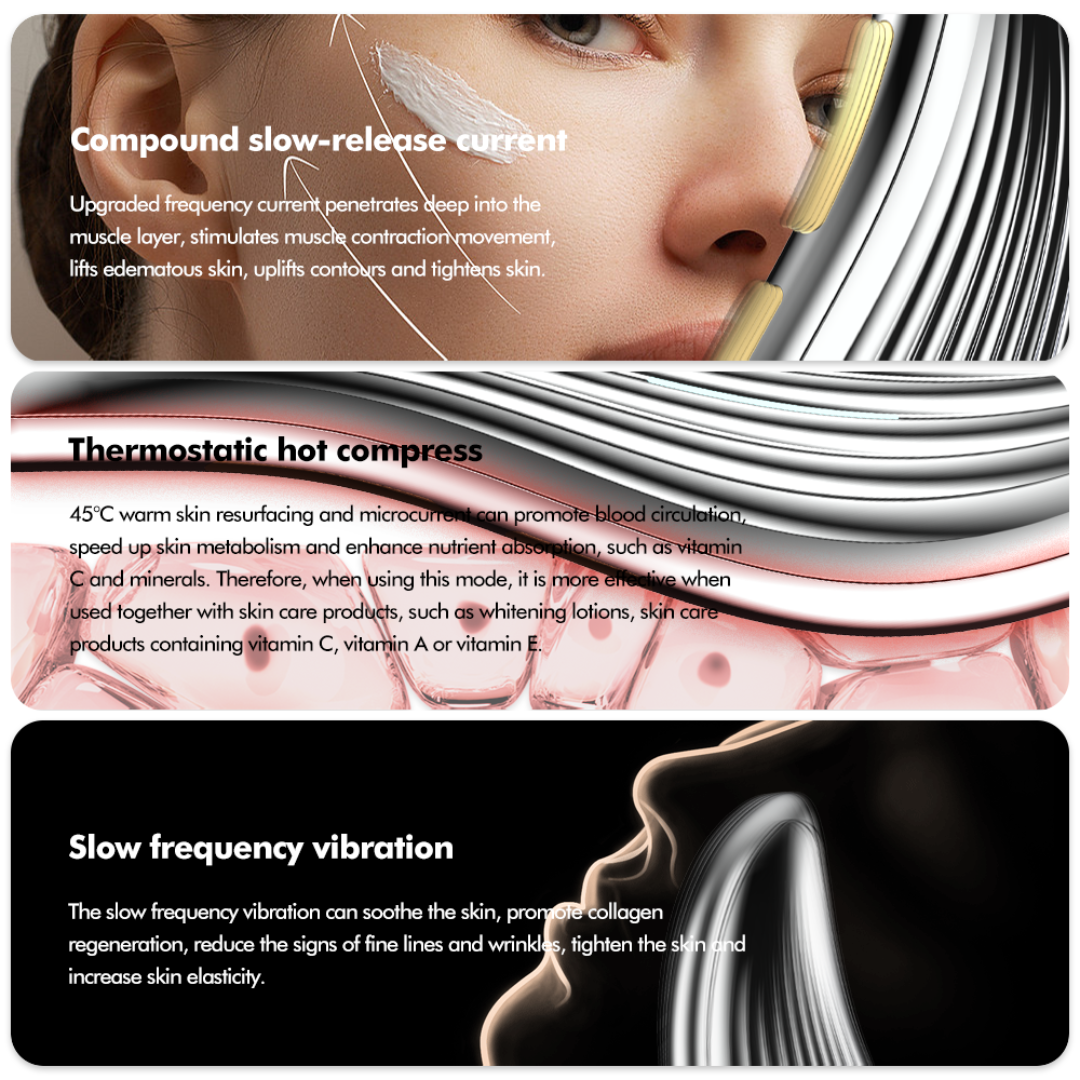 Portable Micro-Current Facial Massager – 3 Modes